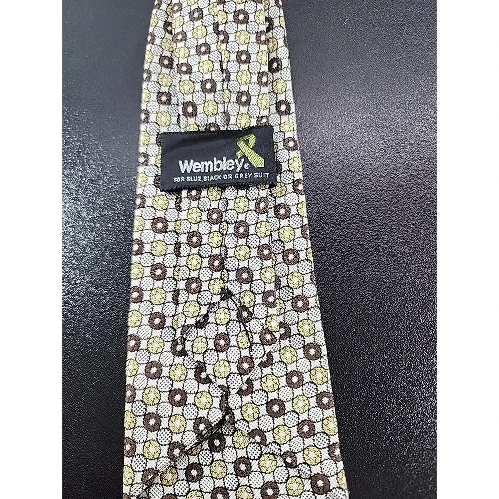 Vintage Wembley‎ Boys clip neck tie Geometric  Classic